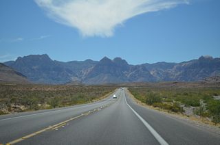 Nevada State Route 159 west at Red Rock Canyon National Conservation Area Nevada State Route 159 west at Red Rock Canyon National Conservation Area