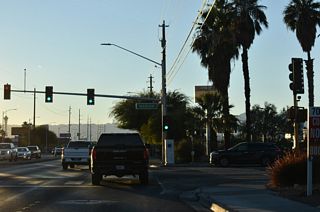 Marion Drive south and Arden Street north come together at the succeeding traffic light along SR 159 (Charleston Boulevard) westbound.