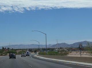 SR 160 (Blue Diamond Road) continues 0.4 miles east from the exchange with I-15 to Las Vegas Boulevard.