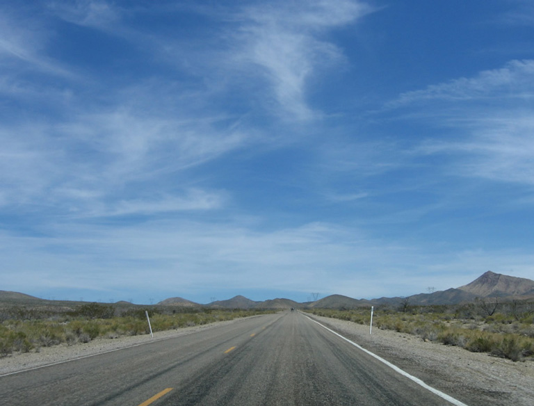 Nevada State Route 164 east along Joshua Tree Highway