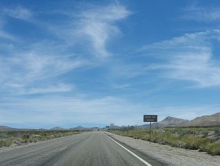 While there is no initial reassurance shield for Nevada 164, the highway is identified as the Joshua Tree Highway.
