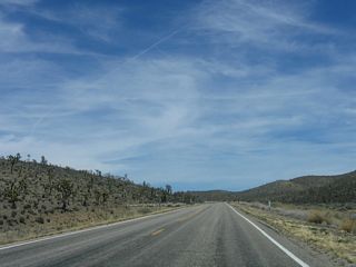 Nevada 164 passes through Crescent and between the two mountain chains.