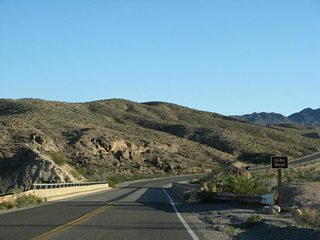 This bridge carried Northshore Road south across Echo Wash to the east of East Longwell Ridge. 2008-09 road work replaced this span and straightened nearby curves.