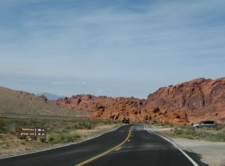 The first pullout along the eastbound Valley of Fire Highway is the Beehive formation.