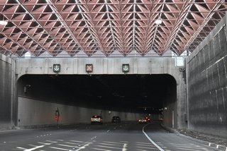 The tunnel was built during 1993 and 1994 opening to traffic in December.