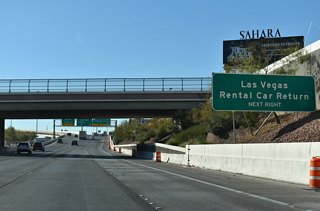 The Rent-A-Car center for Harry Reid International Airport is located on Gilespie Street between SR 171 and Las Vegas Boulevard south of the Bruce Woodbury Beltway. 