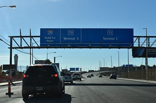 Terminal 1 at LAS Airport serves several domestic airlines while Terminal 3 handles both domestic and international airlines.