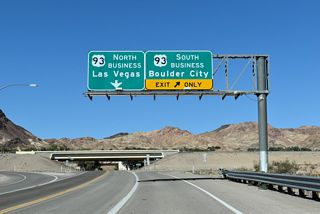 U.S. 93 Business was established when U.S. 93 was relocated onto Interstate 11 (Boulder City Bypass).