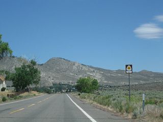 This sign indicates that Jacks Valley Road is part of the California Trail Auto Tour Route.