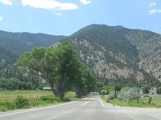 Nevada 206 (Genoa Lane) intersects Meadow Lark Lane and enters the unincorporated town of Genoa.