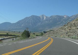 Nevada 206 (Foothill Road) continues south past David Walleys Hot Springs resort.