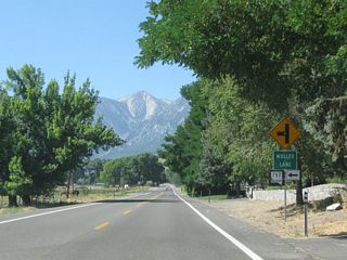 Leaving the vicinity of David Walleys Hot Springs resort, the next intersection along southbound Nevada 206 (Foothill Road) is with Nevada 757 (Muller Lane). Nevada 757 is short route that travels east to U.S. 395 near Minden.
