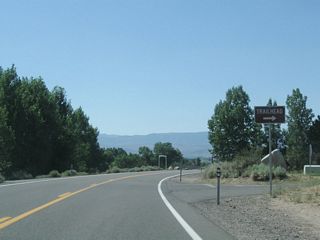 Southbound Nevada 206 at the Jobs Peak Ranch Trailhead.