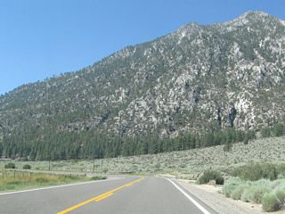 Nevada 206 (Foothill Road) generally follows the Carson Range foothills south from Sheridan before turning east to Nevada 88 at Dressler Lane.