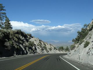 Continuing southward toward the Carson Valley at Mottsville, SR 207 (Kingsbury Grade Road) traverses Haines Canyon.