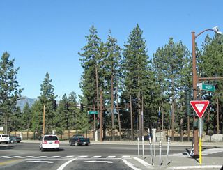 Westbound Nevada 207 meets U.S. 50 at this traffic signal.