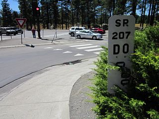 The zero milepost for Nevada 207 is located at the U.S. 50 intersection.