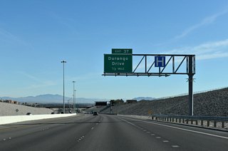 Forthcoming Exit 37 connects the Beltway with Durango Drive to Floyd Lamb Park, located in northwestern reaches of Las Vegas.