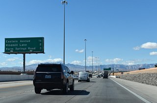 The ensuing exit is for Eastern Avenue. Windmill Lane at Exit 8 and Warm Mineral Springs at Exit 9 both run from east to west between Paradise and Henderson.