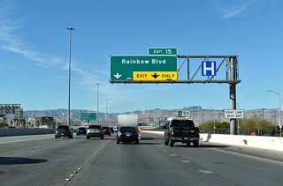 Rainbow Boulevard is a major arterial that connects the Bruce Woodbury Beltway with Spring Valley and Enterprise.
