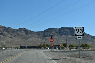North from SR 318, U.S. 93 runs east to Caliente before turning north to the Lincoln County seat of Pioche.
