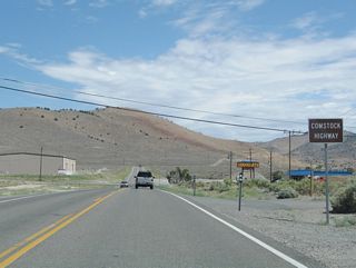 Nevada 341 is known as the Comstock Highway in honor of the Comstock Lode. The lode, which was one of the largest deposits of silver in the United States, was first discovered in 1859. The lode is primarily under Virginia City and Mount Davidson.