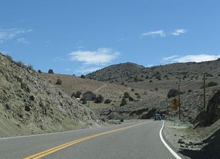 Known as the Occidental Grade, Nevada 341 bypasses Silver City and Gold Hill.