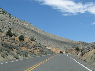Nevada 341 makes a final push uphill to Virginia City.