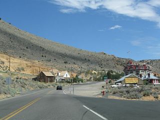Virginia City comes into view along Nevada 341 at F Street north. F Street parallels Nevada 341 through Virginia City and provides an alternate route through town.