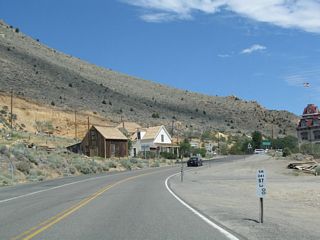 Post mile 3.00 for Nevada 341 stands north of F Street.