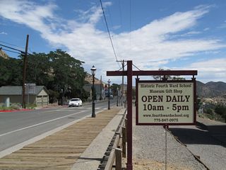 The historic building at the intersection of Nevada 341 and Nevada 342 is the Historic Fourth Ward School. This school turned into a museum is considered to be one of the top attractions of Virginia City.