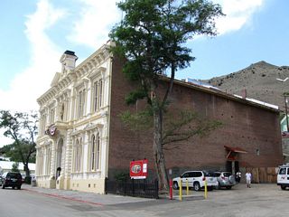 Located at the southwest corner of the intersection of B Street and Union Street, the Storey County Courthouse was built in 1876.