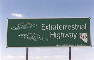 A variation of the Extraterrestrial Highway stands alongside SR 375 north in Rachel.
