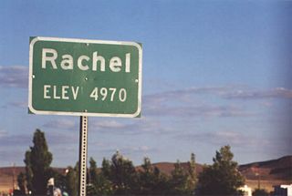 SR 375 (Extraterrestrial Highway) ventures 59 miles south from U.S. 6 to Rachel.