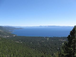 Located at an elevation of 7,595 feet above sea leve, the Mount Rose Highway scenic overlook provides an incredible view of Incline Village and Lake Tahoe to the south.