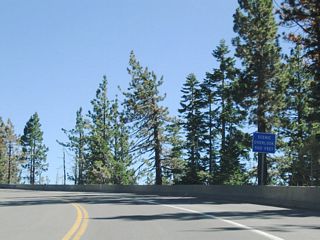 Curving southward, SR 431 reaches the Lake Tahoe Scenic Overlook above Incline Village.