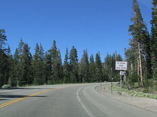 Mount Rose Highway advances northward between Incline Lake and Tahoe Meadhows.