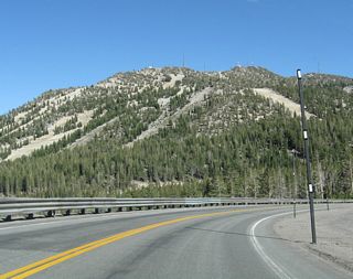 Ski runs come into view on Slide Mountain. The Mount Rose Ski Tahoe resort bills itself as the resort closest to Reno.