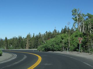 Northbound Nevada 431 next intersects the entrance to Mount Rose East Bowl.