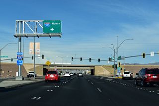 I-11/U.S. 93-95 overlap north from Henderson to I-15 near Downtown Las Vegas.