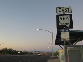 SR 564 confirming marker posted northeast of Boulder Highway.