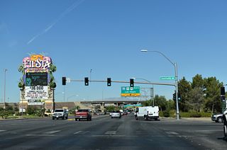 Eastgate Road south and Fiesta Henderson Boulevard north meet SR 564 by the site of the Fiesta Henderson Casino-Hotel.