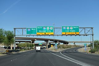 I-11 travels northwest with U.S. 95 to SR 157 (Kyle Canyon Road) and south with U.S. 93 across the Colorado River into Arizona.