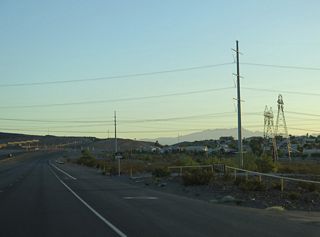 The Nevada Power's Centennial Project resulted in the construction of several new transmission corridors, including this 500kV line from the Lake Mead substation north to the Harry Allen substation near the I-15/U.S. 93 interchange northeast of Las Vegas.