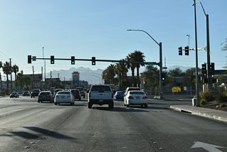 Craig Road intersects Berg Road across from Upper Las Vegas Wash.