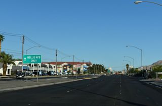 Craig Road continues 0.4 miles east from Nellis Boulevard to Las Vegas Boulevard across from the entrance to Nellis Air Force Base.