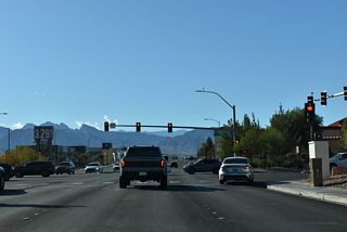 Jones Boulevard provides a cut off from Craig Road west to Rancho Drive (SR 599) south. The four lane boulevard runs 2.5 miles north to CC-215 at Exit 40.