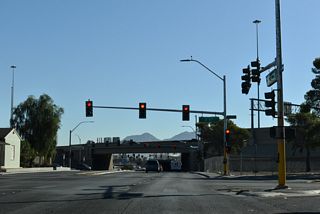 Washington Avenue east at D Street.