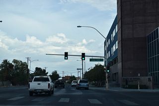 Casino Center Boulevard south 0.179 miles from Bonanza Road to Stewart Avenue is unsigned SR 602.