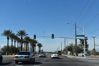 Sunset Road was formerly SR 562 west from Boulder Highway in Henderson. The state route remains on Sunset Road from the city line west to Las Vegas Boulevard in unincorporated Paradise.